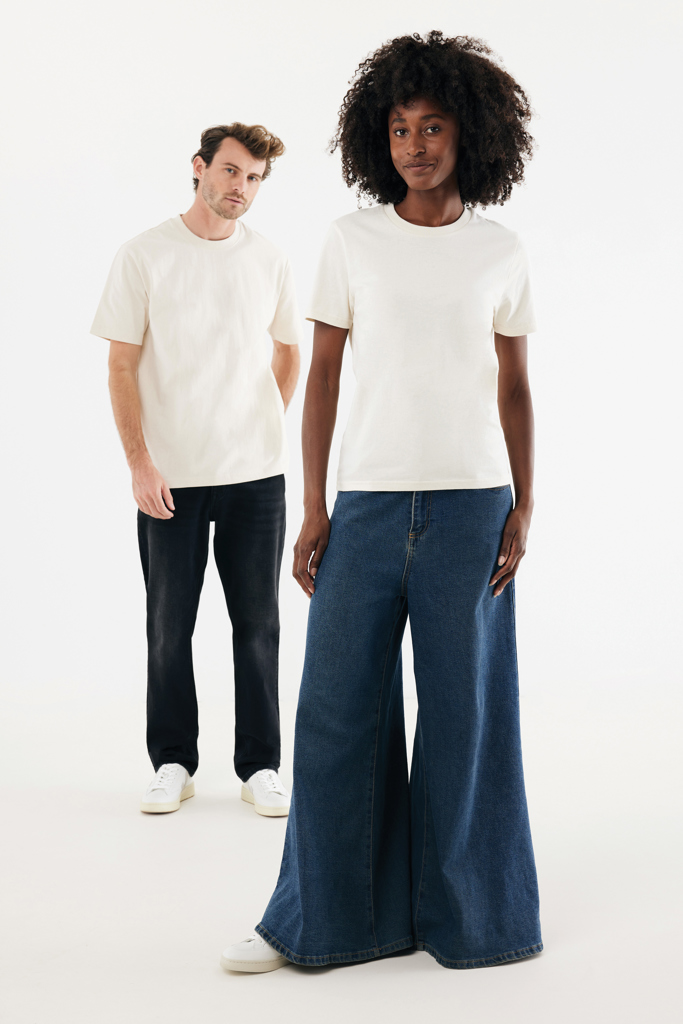 Nikko heavyweight recycled cotton t-shirt, natural raw