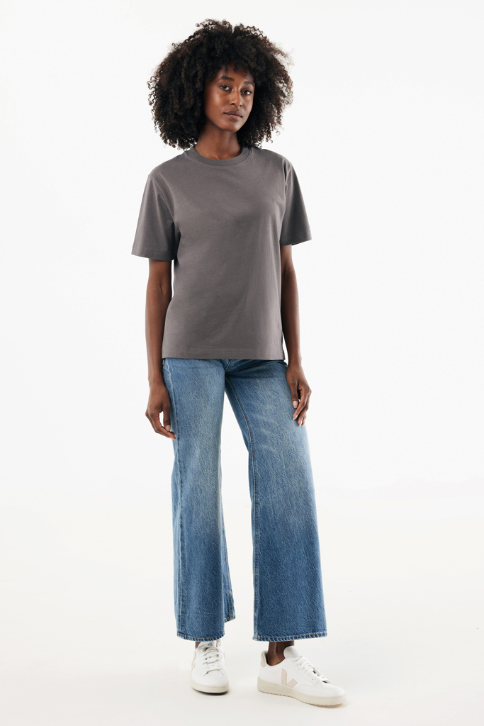 Nikko heavyweight recycled cotton t-shirt, anthracite