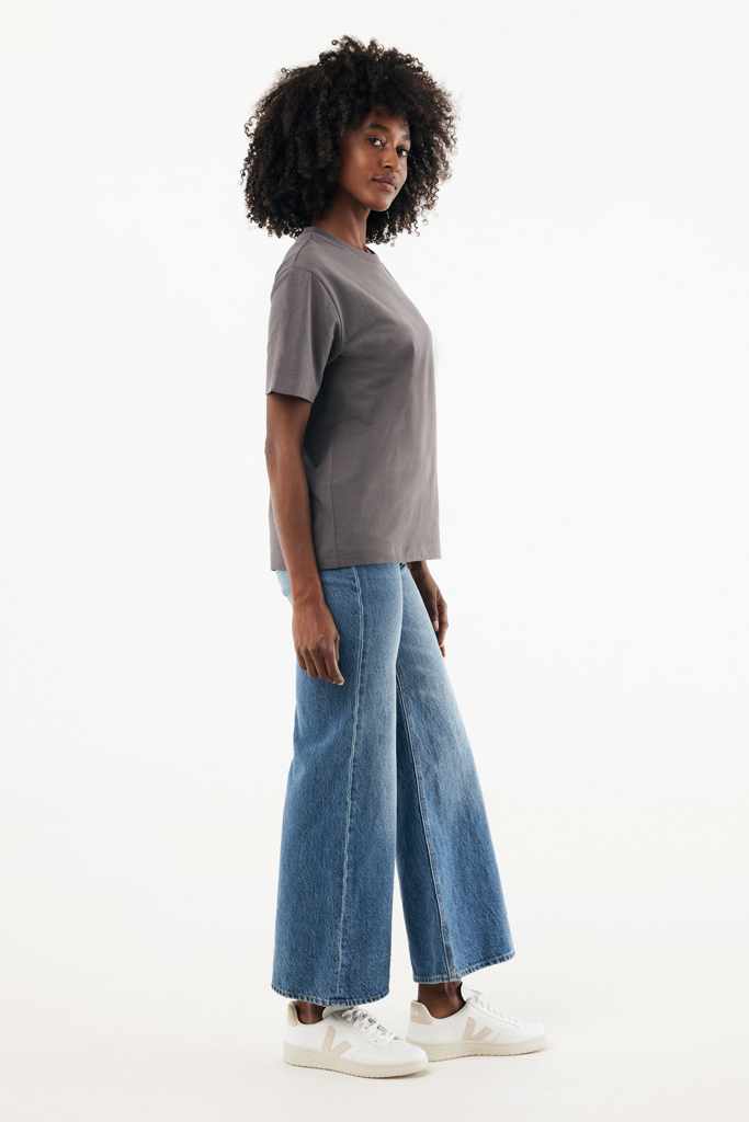 Nikko heavyweight recycled cotton t-shirt, anthracite