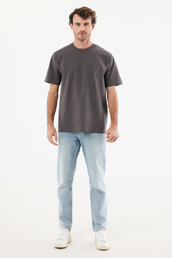 Nikko heavyweight recycled cotton t-shirt, anthracite