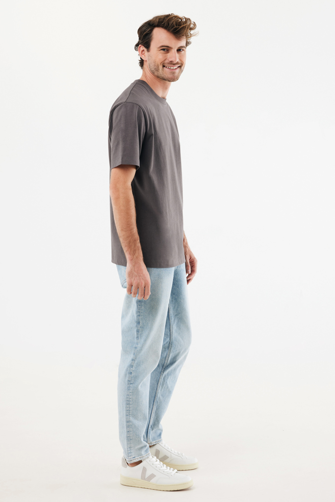 Nikko heavyweight recycled cotton t-shirt, anthracite