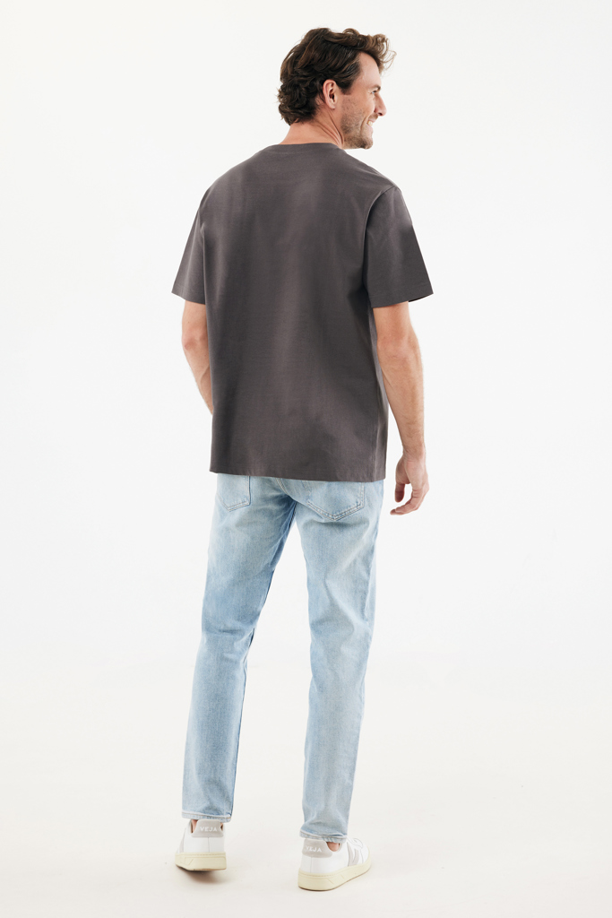 Nikko heavyweight recycled cotton t-shirt, anthracite