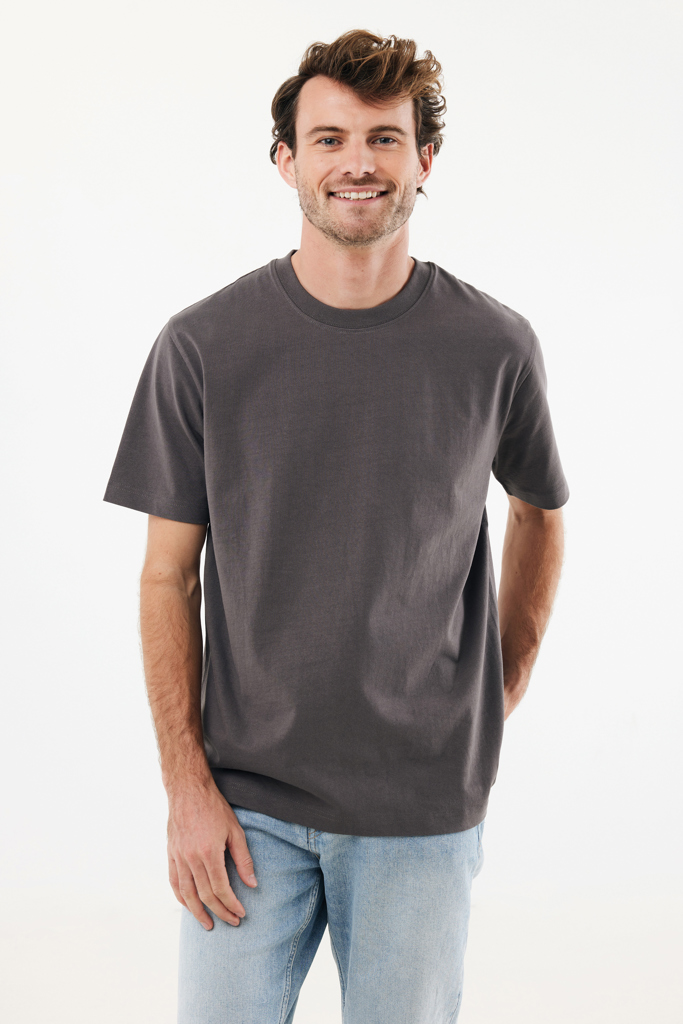 Nikko heavyweight recycled cotton t-shirt, anthracite