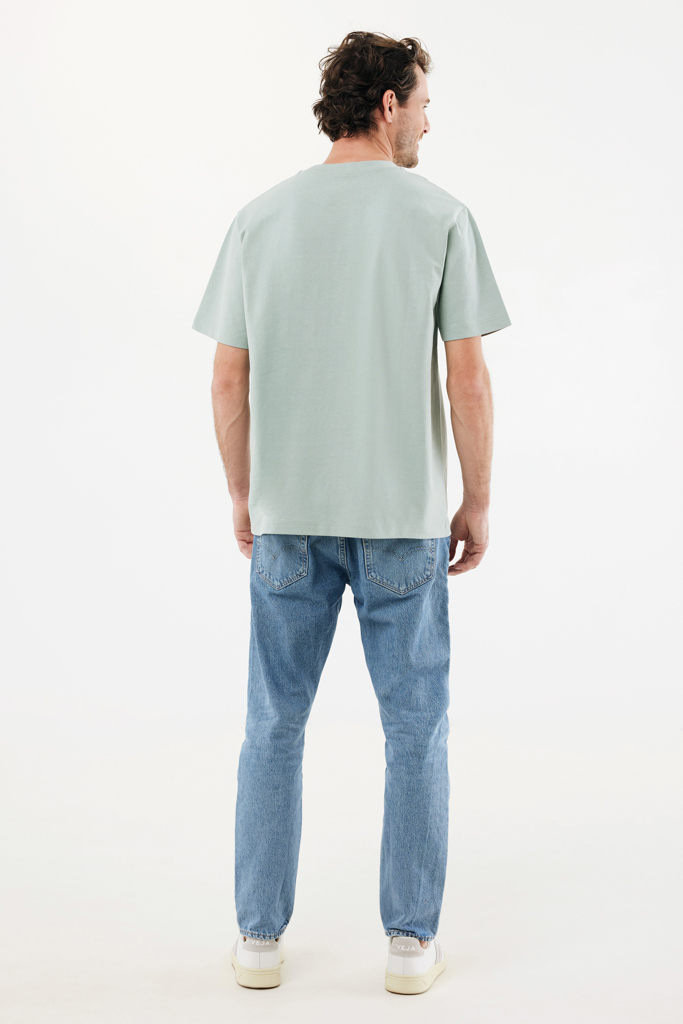 Nikko heavyweight recycled cotton t-shirt, iceberg green