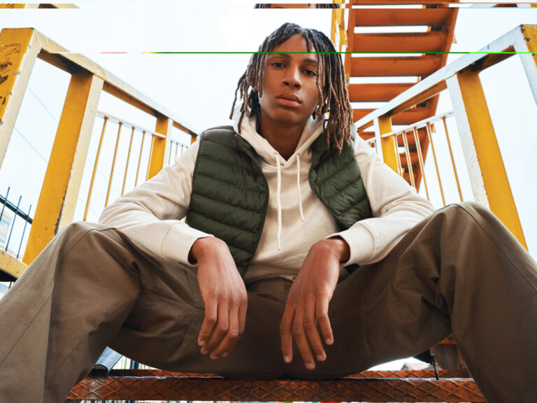 Gilet da uomo Meru in rPET, cachi