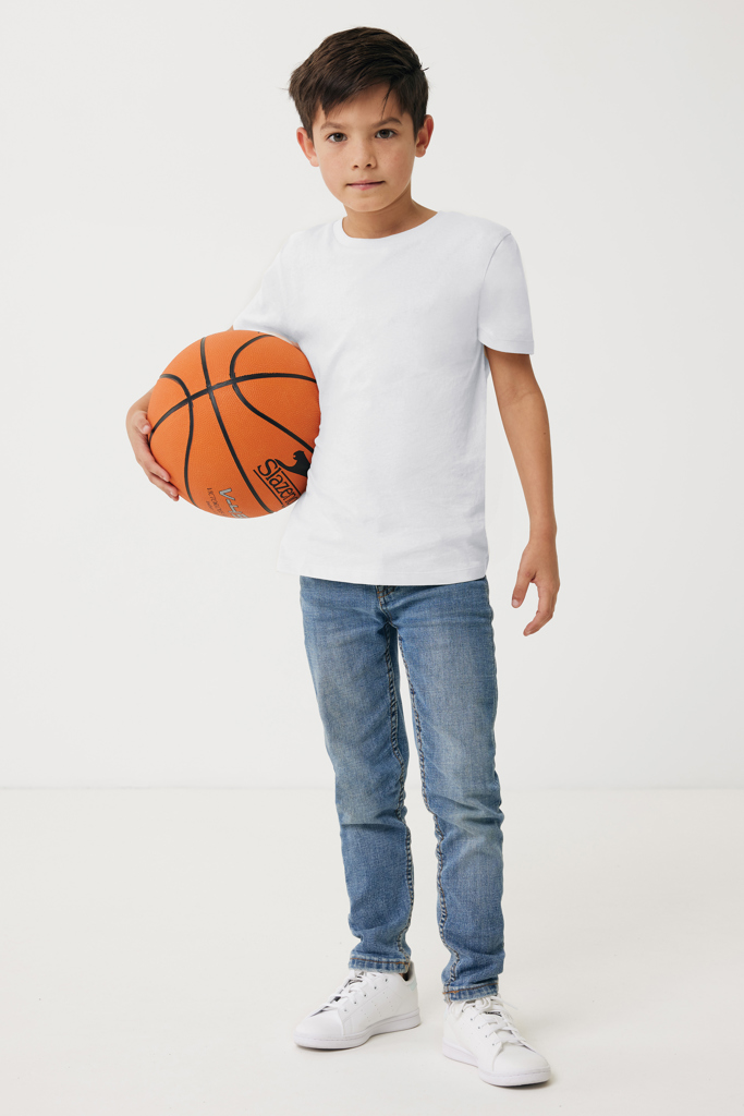 Koli kids lightweight recycled cotton t-shirt, recycled whit