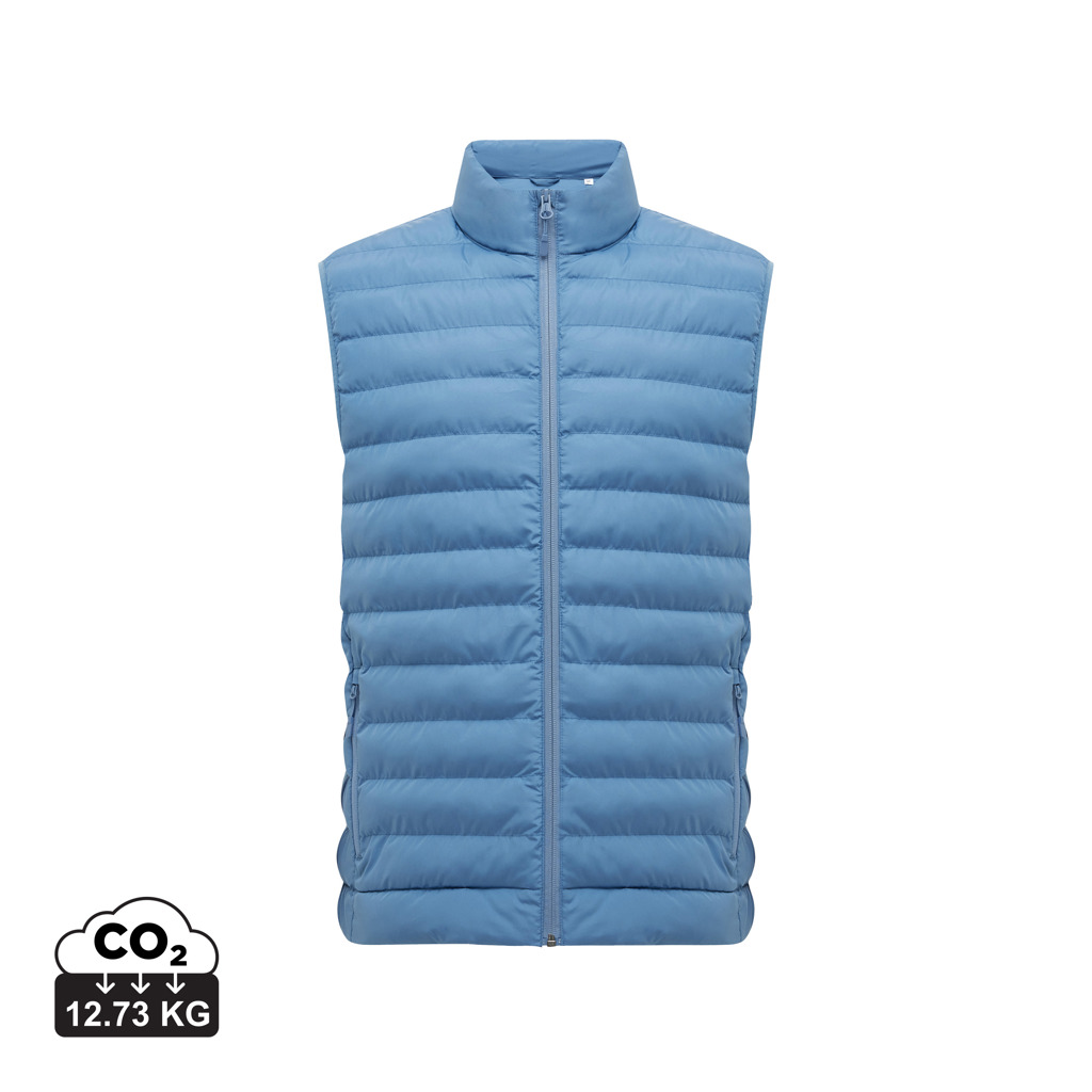 Meru men recycled polyester bodywarmer, Moon blue