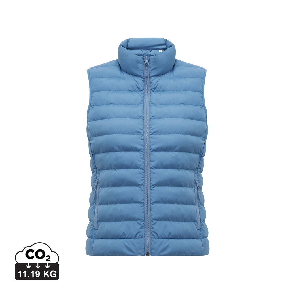 Meru women recycled polyester bodywarmer, Moon blue