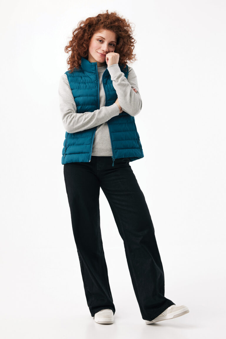 Meru women recycled polyester bodywarmer, dark teal