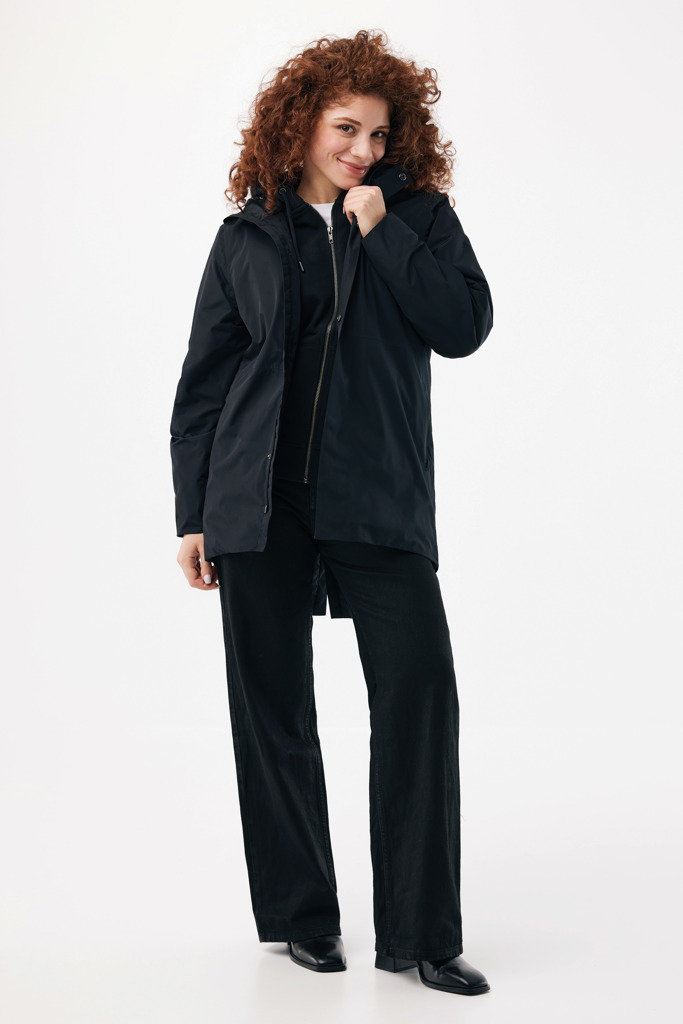 IQONIQ Thelon recycled polyester parka, black