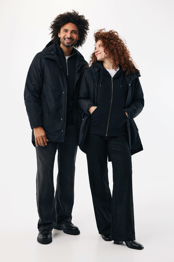 IQONIQ Thelon recycled polyester parka, black