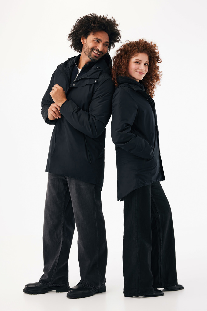 IQONIQ Thelon recycled polyester parka, black