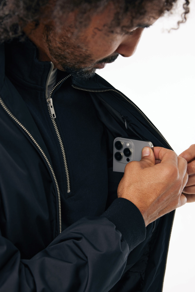 IQONIQ Odin recycled polyester urban jacket, black