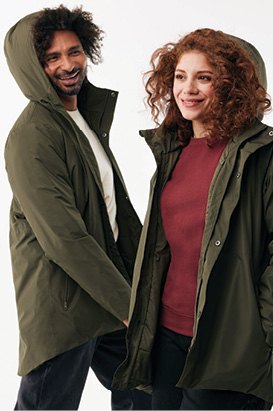 IQONIQ Thelon recycled polyester parka, black