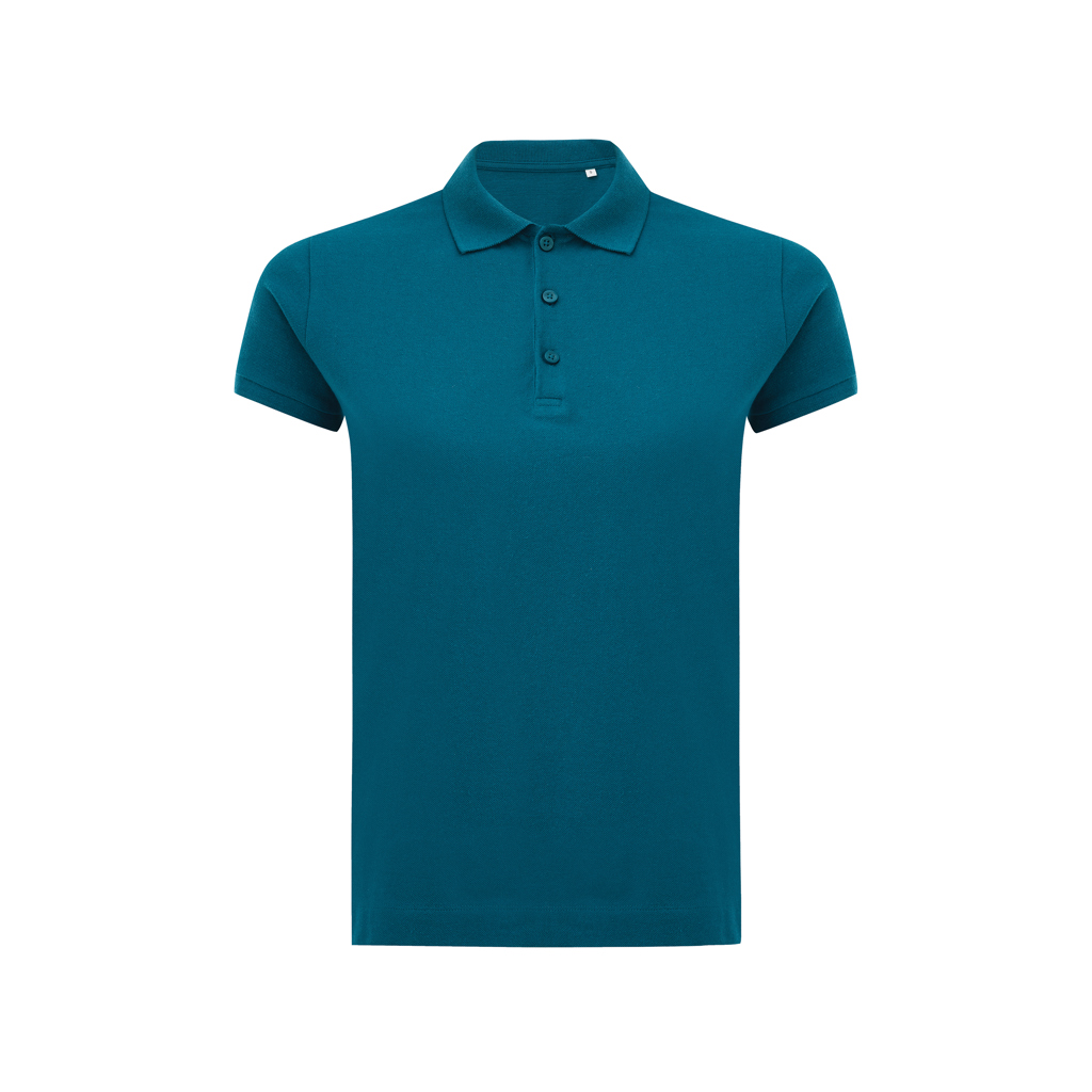 IQONIQ Yosemite women recycled cotton pique polo, dark teal
