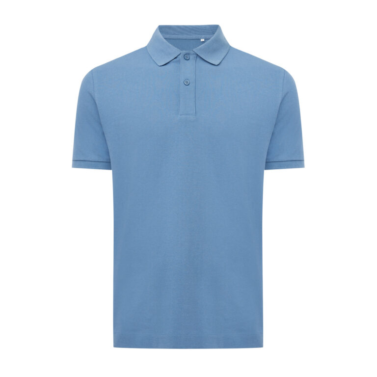 IQONIQ Yosemite Piqué-Poloshirt aus recycelter Baumwolle, moon blue
