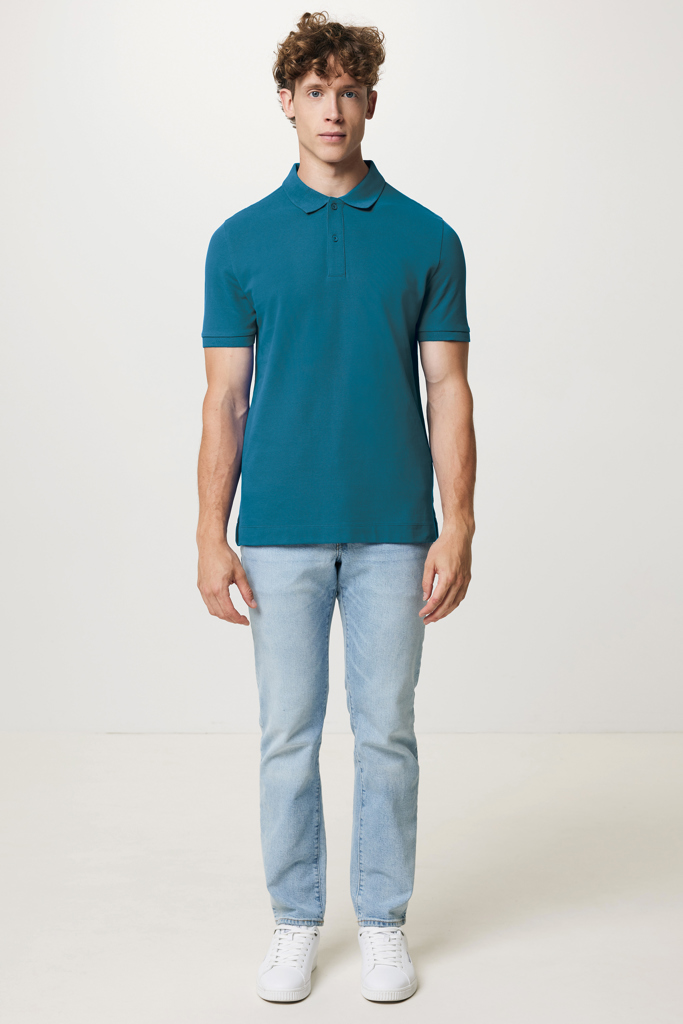 IQONIQ Yosemite Piqué-Poloshirt aus recycelter Baumwolle, dark teal
