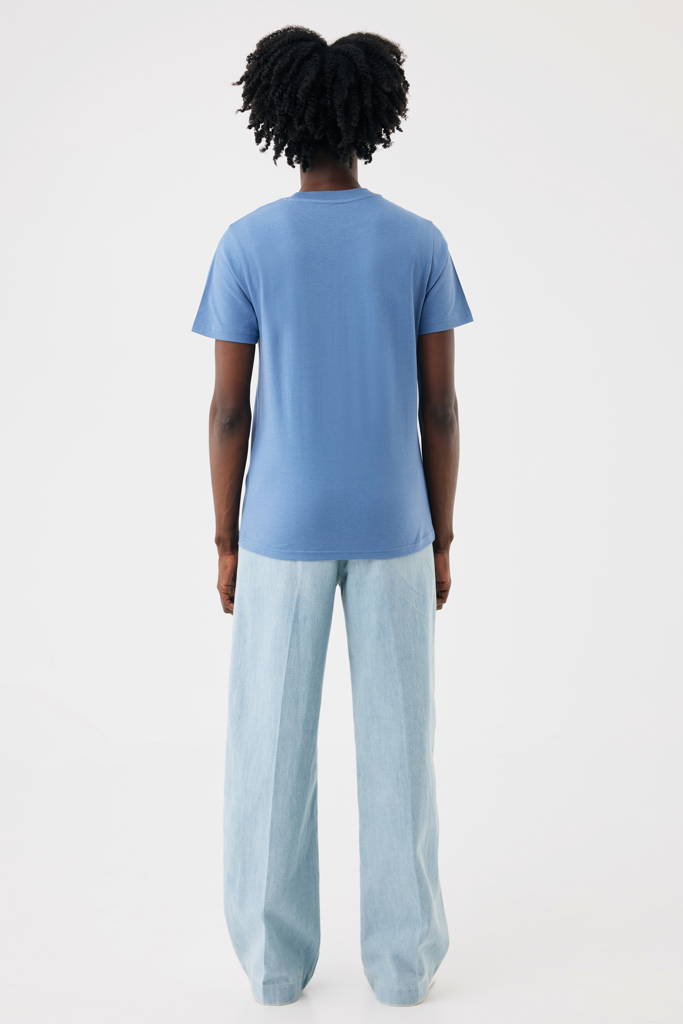 Sierra lichtgewicht gerecycled katoen t-shirt, moon blue
