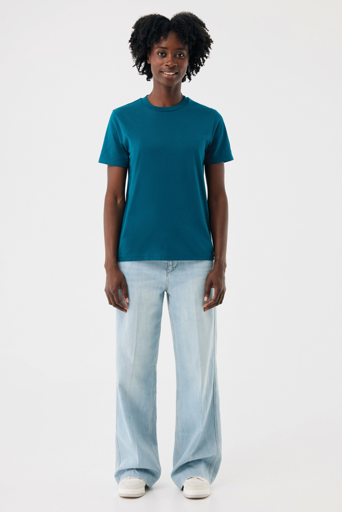 Sierra lichtgewicht gerecycled katoen t-shirt, dark teal