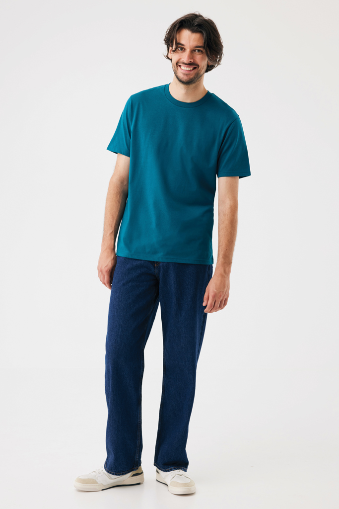 IQONIQ Brett gerecycled katoen t-shirt, dark teal