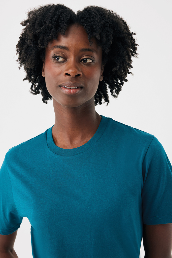 IQONIQ Brett gerecycled katoen t-shirt, dark teal