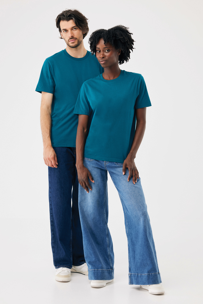 IQONIQ Brett gerecycled katoen t-shirt, dark teal