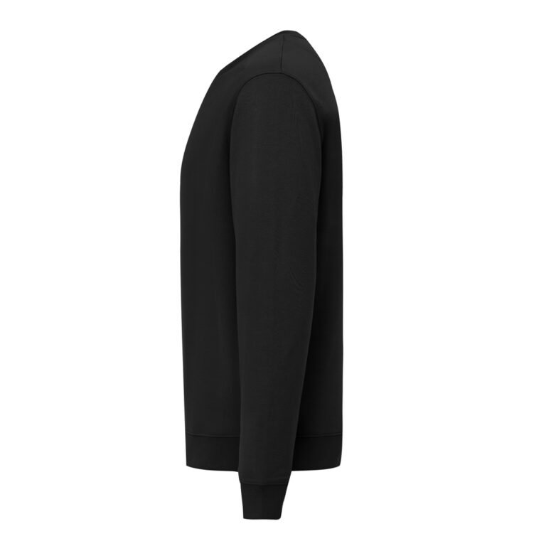 Sudadera de cuello redondo de algodón reciclado Torla IQONIQ, negro