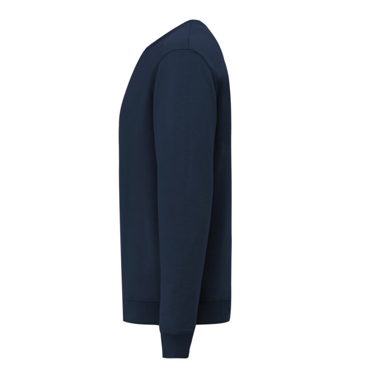 Sudadera de cuello redondo de algodón reciclado Torla IQONIQ, azul marino