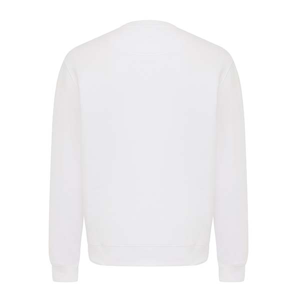 IQONIQ Torla Rundhals-Pullover aus recycelter Baumwolle, recycled white