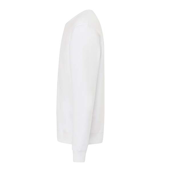 IQONIQ Torla Rundhals-Pullover aus recycelter Baumwolle, recycled white