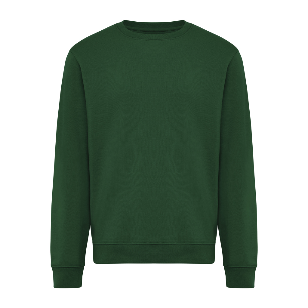 Sudadera de cuello redondo de algodón reciclado Torla IQONIQ, forest green