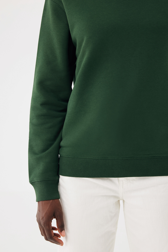 Sudadera de cuello redondo de algodón reciclado Torla IQONIQ, forest green