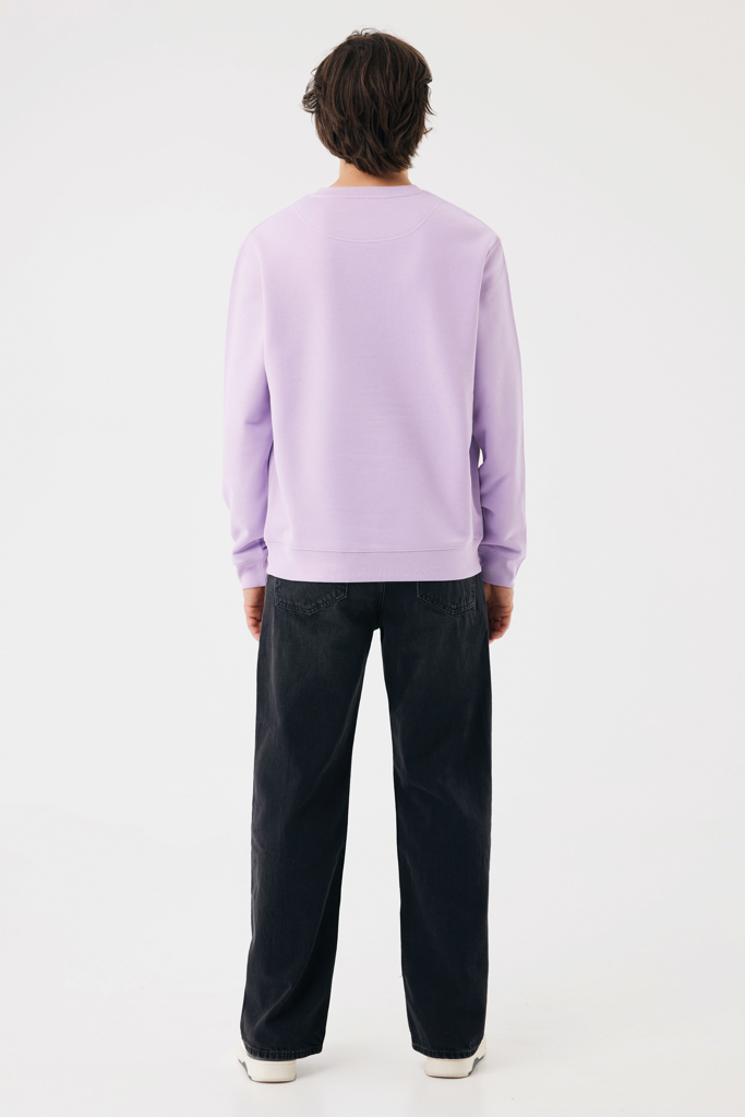 Sudadera de cuello redondo de algodón reciclado Torla IQONIQ, lavender