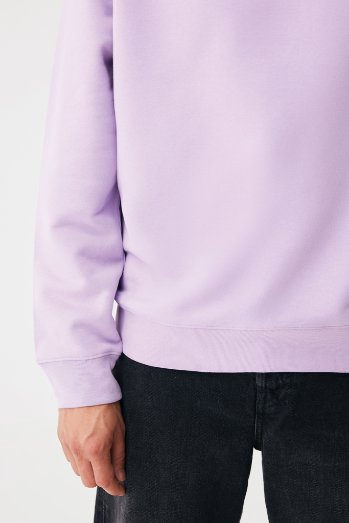 Sudadera de cuello redondo de algodón reciclado Torla IQONIQ, lavender