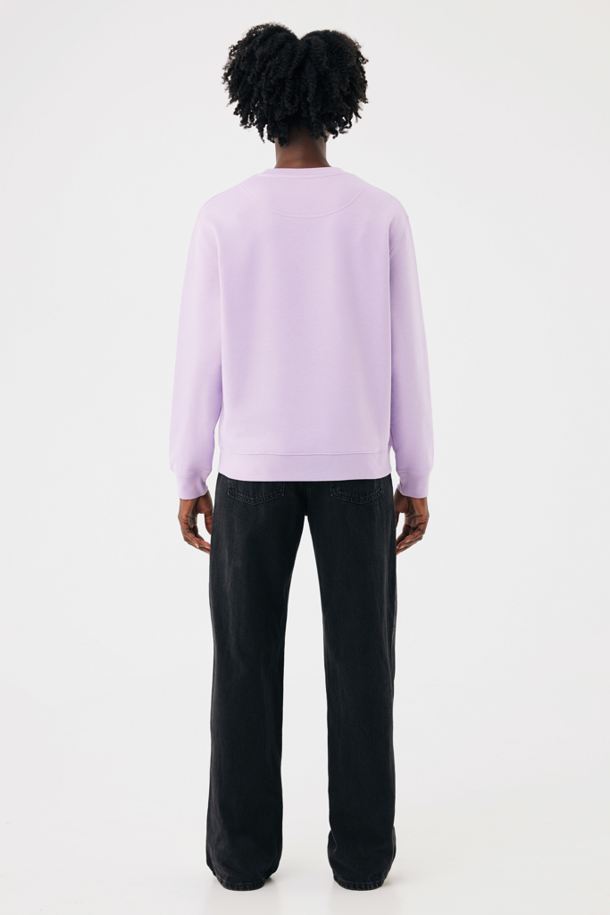 Sudadera de cuello redondo de algodón reciclado Torla IQONIQ, lavender