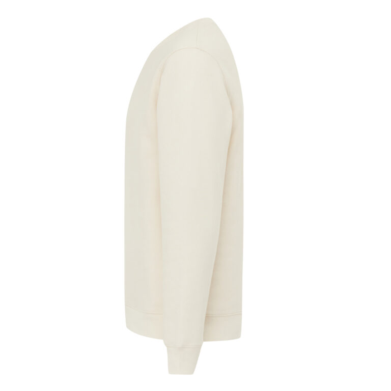 Sudadera de cuello redondo de algodón reciclado Torla IQONIQ, natural raw