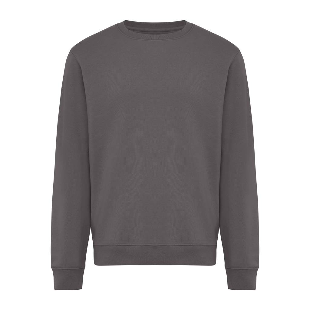 IQONIQ Torla crew neck van gerecycled katoen, light heather anthracite