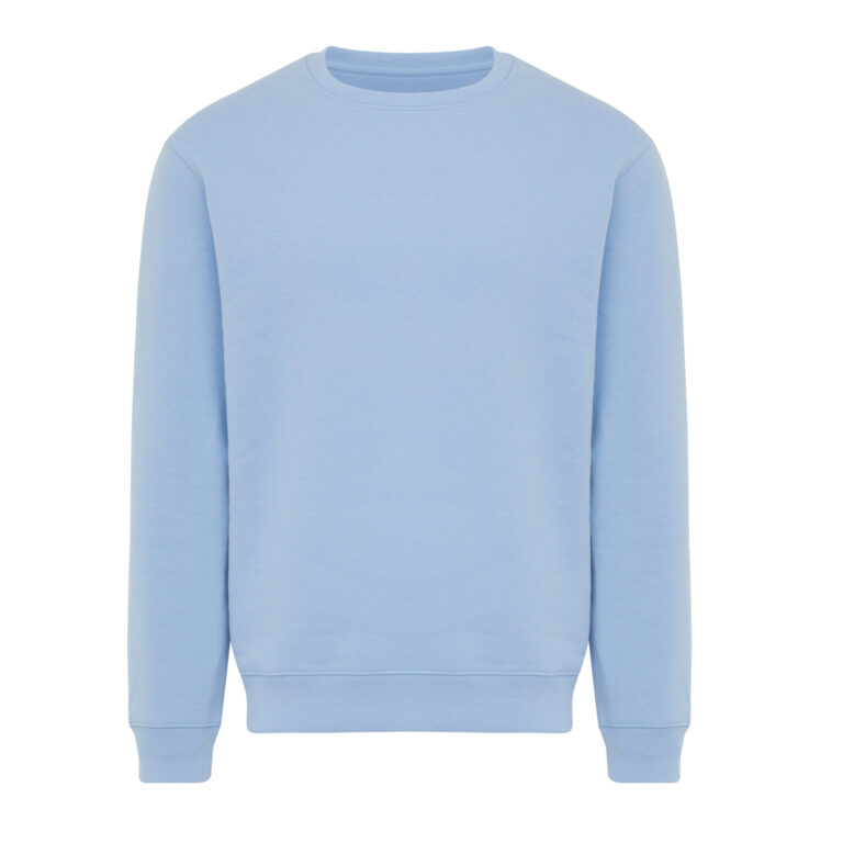 Sudadera de cuello redondo de algodón reciclado Torla IQONIQ, sky blue