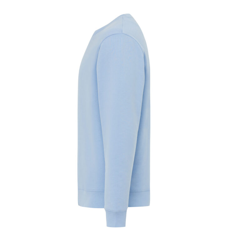 Sudadera de cuello redondo de algodón reciclado Torla IQONIQ, sky blue