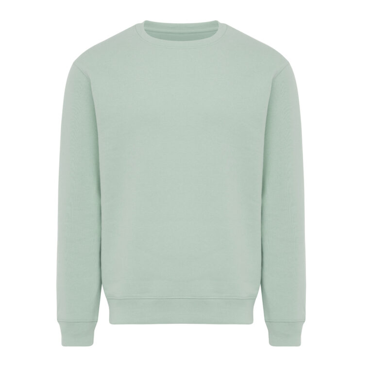 Sudadera de cuello redondo de algodón reciclado Torla IQONIQ, Iceberg green