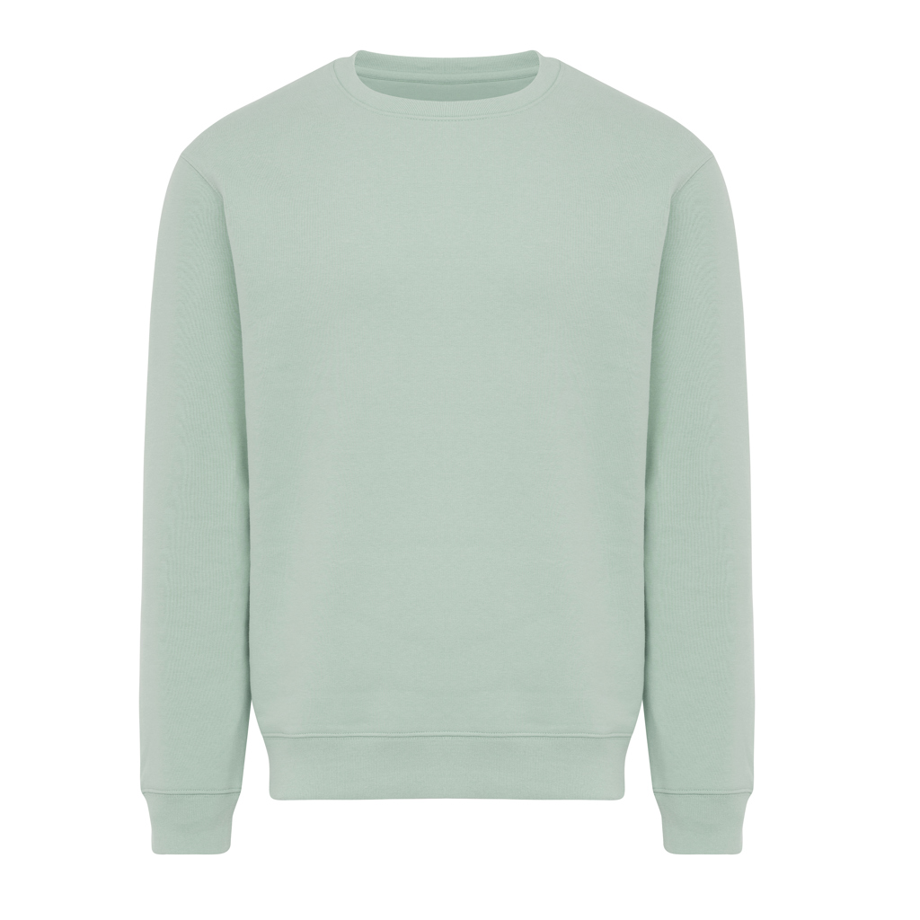 IQONIQ Torla recycled cotton crew neck, iceberg green