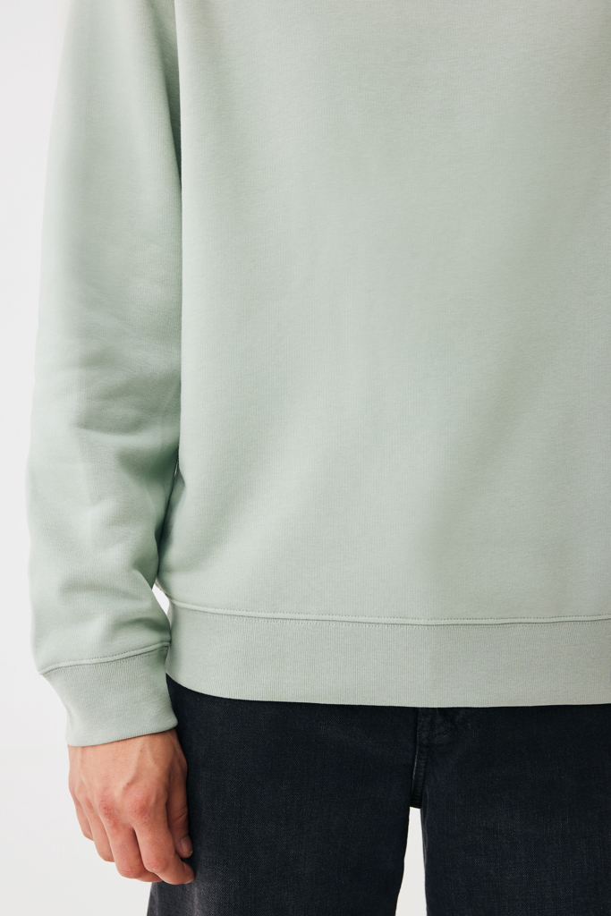 Sudadera de cuello redondo de algodón reciclado Torla IQONIQ, Iceberg green