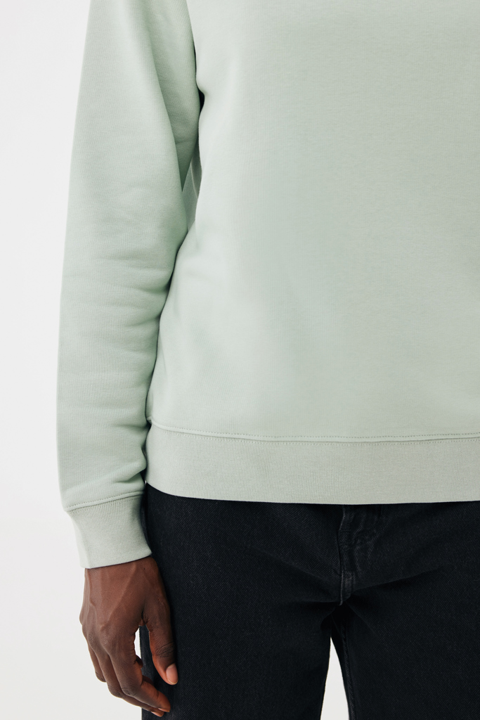Sudadera de cuello redondo de algodón reciclado Torla IQONIQ, Iceberg green