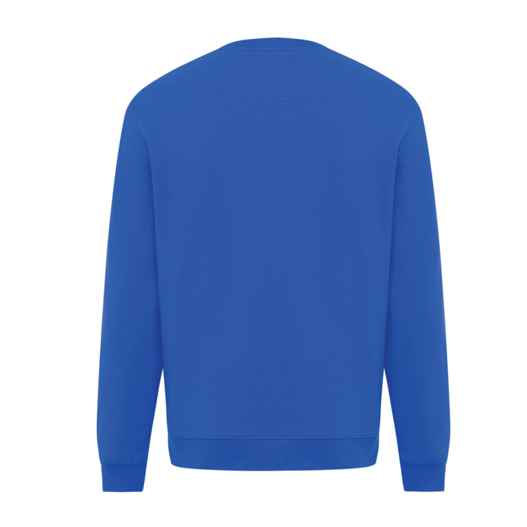 Sudadera de cuello redondo de algodón reciclado Torla IQONIQ, azul real