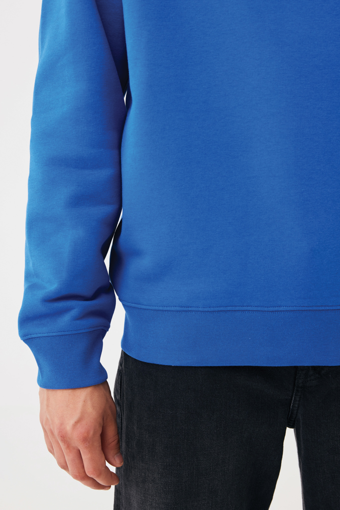 Sudadera de cuello redondo de algodón reciclado Torla IQONIQ, azul real