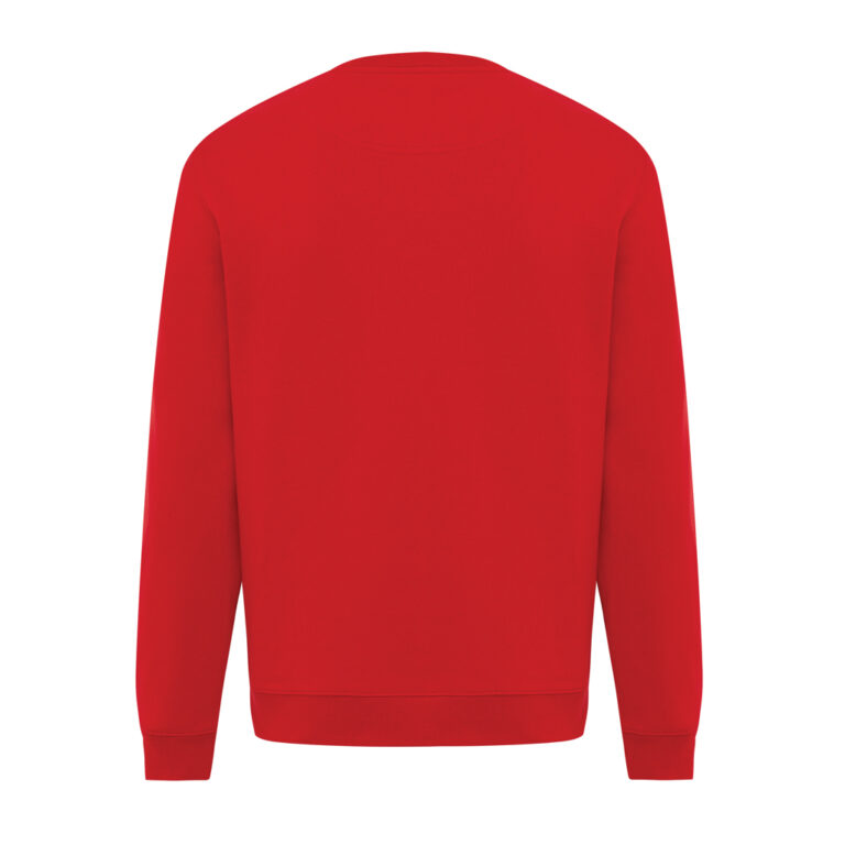 Sudadera de cuello redondo de algodón reciclado Torla IQONIQ, rojo