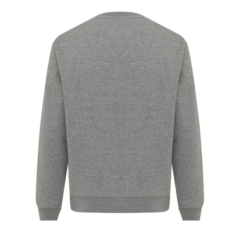 Sudadera de cuello redondo de algodón reciclado Torla IQONIQ, light heather anthracite