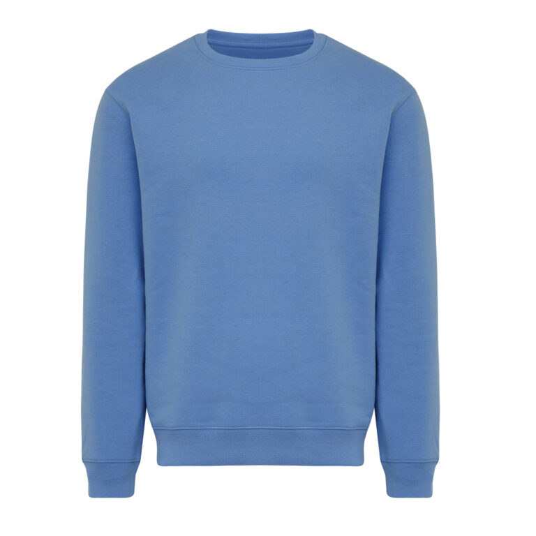 Sudadera de cuello redondo de algodón reciclado Torla IQONIQ, moon blue