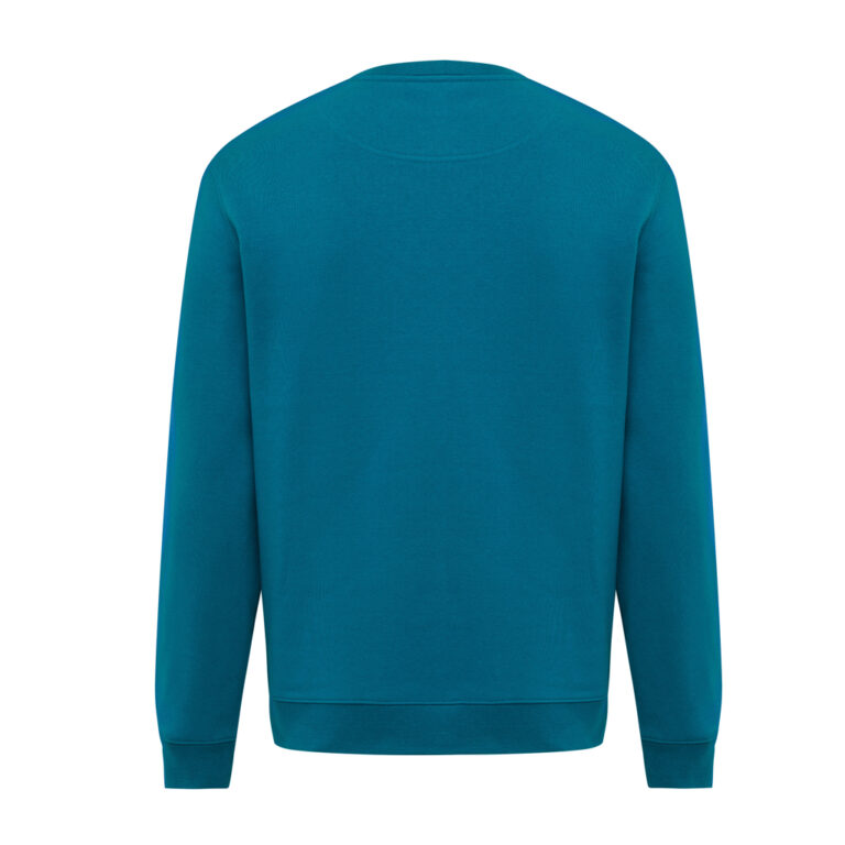 Sudadera de cuello redondo de algodón reciclado Torla IQONIQ, dark teal