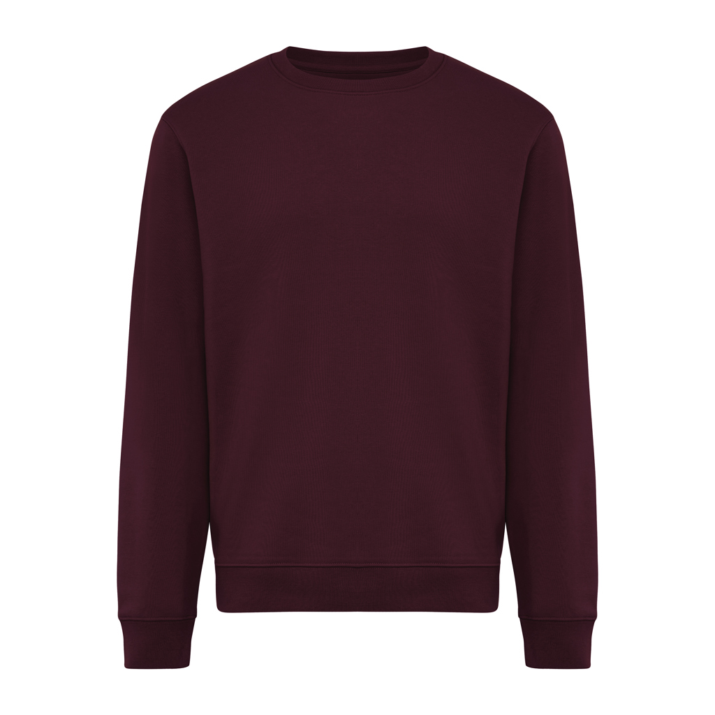 IQONIQ Torla sweatshirt i återvunnen bomull, merlot